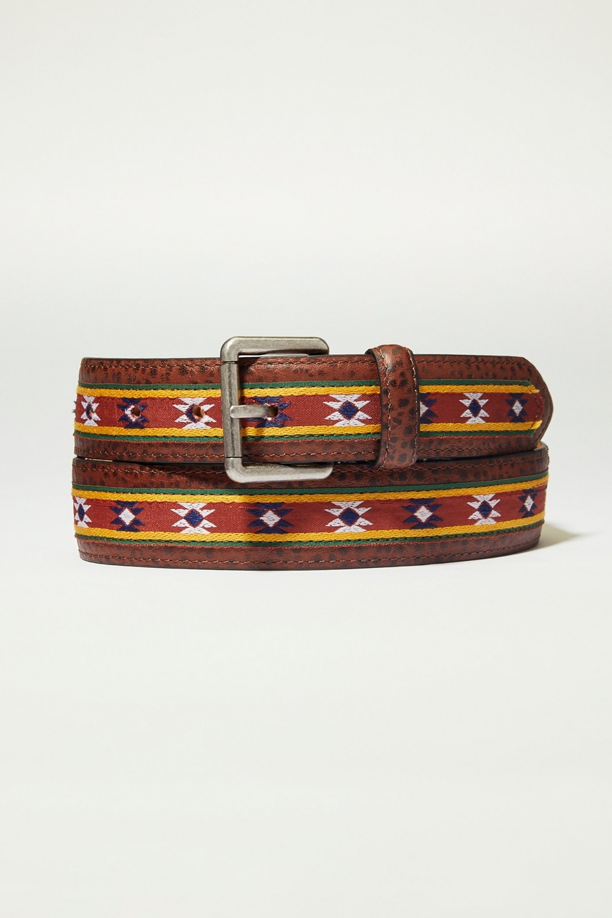 mens southwest woven belt